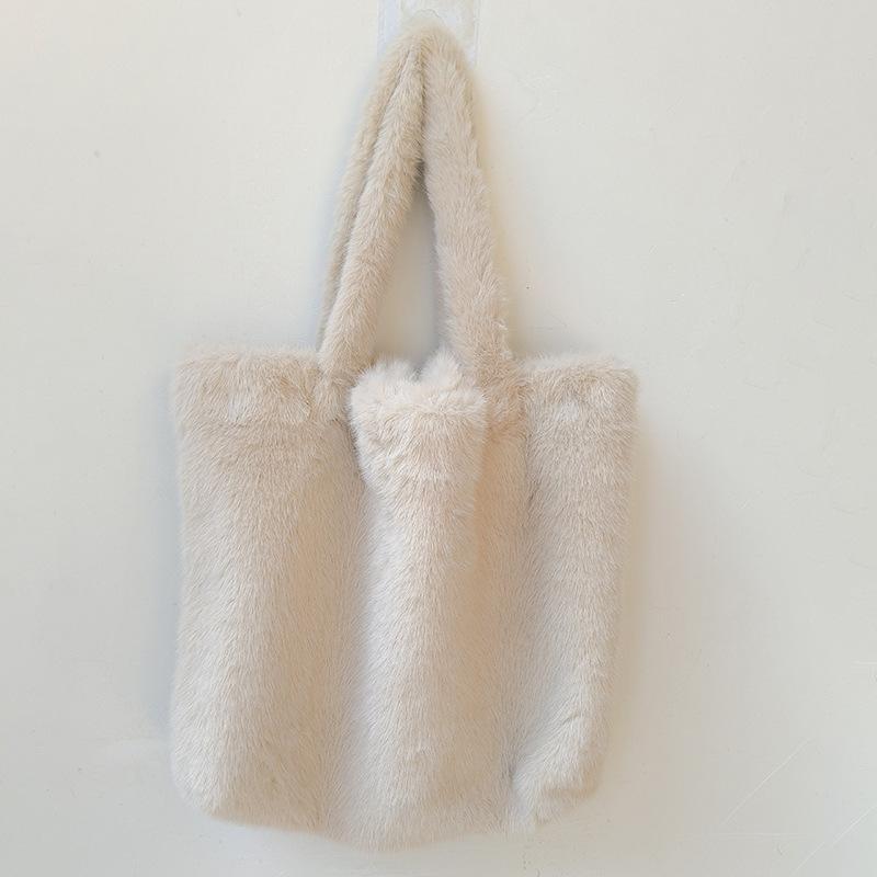 

Большая вместительная сумка через плечо из искусственного меха Пушистые плюшевые сумки-тоут для женщин Зимняя дизайнерская сумка Сумка-шоппер с леопардовым принтом Кошельки