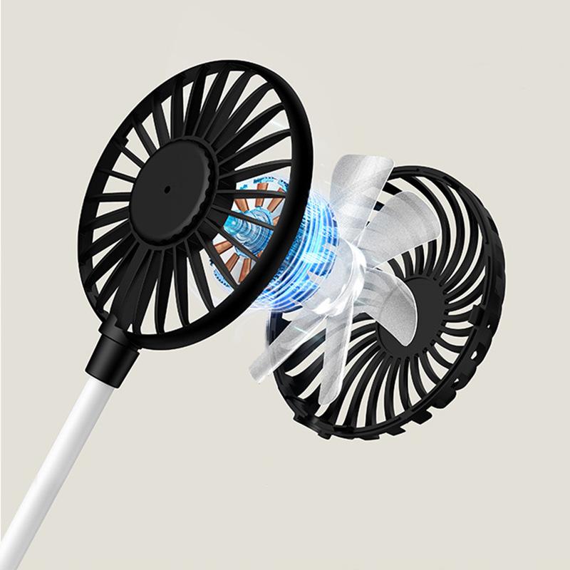 Portable USB Small Fan Creative Office Summer Cooling Fan  Adjustable Mini Fan Brushless Mute Fan Laptop for Home Dorm Outdoor Notebook Computer
