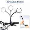 2 Pièces Longs Miroirs Rétroviseurs de Guidon de Vélo 360 Degrés Vélo de Montagne Vélo de Route Moto Flexible Tuyau Miroir Rétroviseur Réglable