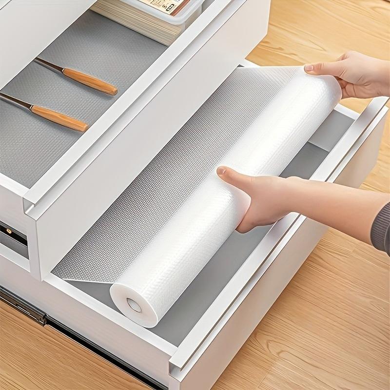 30/60cm 1.5M Drawer Liners Reusable EVA Cabinet Mat Washable Dustproof Non-slip Placemat for Refrigerator Table Kitchen Cabinets S  (30 150cm)