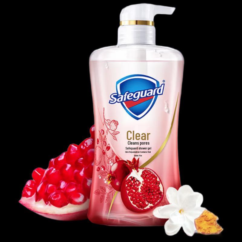 Safeguard Purifying Gel Shower Gel with Red Pomegranate Scent, 540g