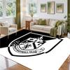 Burnley Football Design Crystal Velvet Rug Soft Decorative Mat for Bedroom Entrance