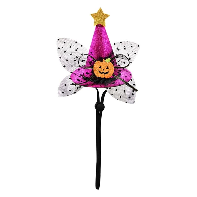 Medium Dogs Halloween Costume Hat Pet Party Hat Witch Cap Dogs Festival Props