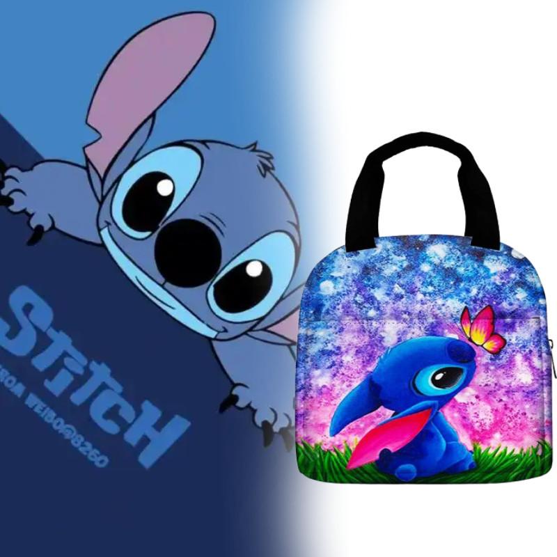 Stitch Lunch Cartoon Bag Oxford Insulated Lunchbox Aluminium Foil Bags Picnic