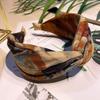 Wide Design Tie Dye Headband Vintage Oil Painting Print Hair Accessory for Women Comfortable for Yoga Gym