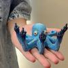 New Vertical Middle Fingered Octopus Storage Stand Night Glow Home Decoration Ornament Ring Necklace Storage Jewelry Resin Craft