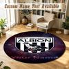 Round Rug Custom NameWest Bromwich Albion FC Pattern Non Slip Carpet Home Floor Decor