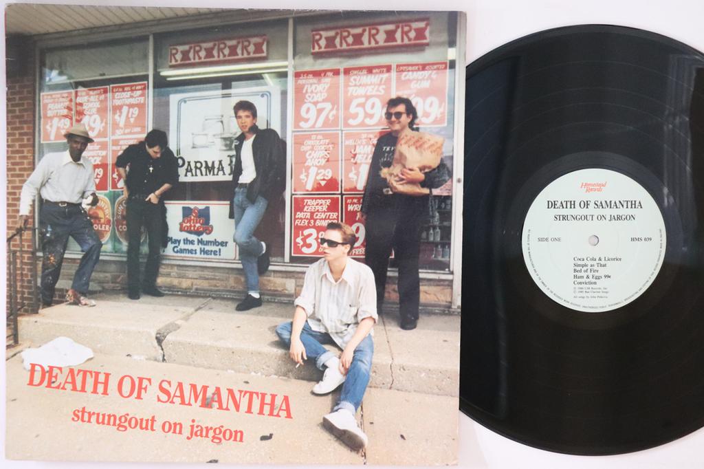 LP Record DEATH OF SAMANTHA - Strungout On Jargon HMS039 HOMESTEAD 1985 US Rock Used