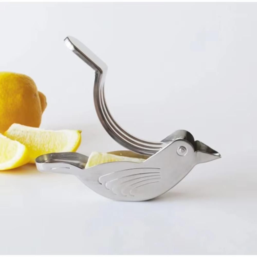 Stainless Steel Bird Shape Lemon Juicer Silver Fruit Squeezer Lemon Juicer Kitchen Gadgets