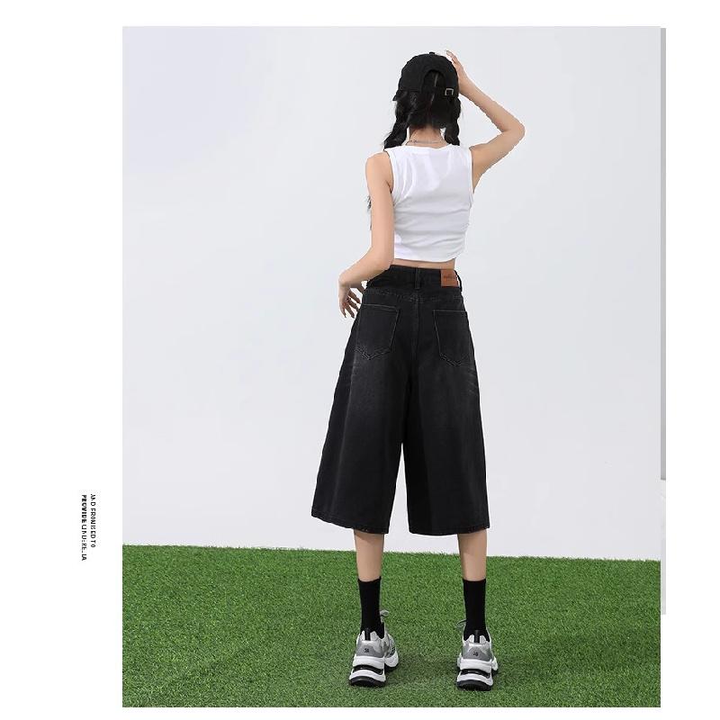 Women's Jeans 2026 Summer New Loose High-Waisted Light-Colored Straight Wide-Leg Pants
