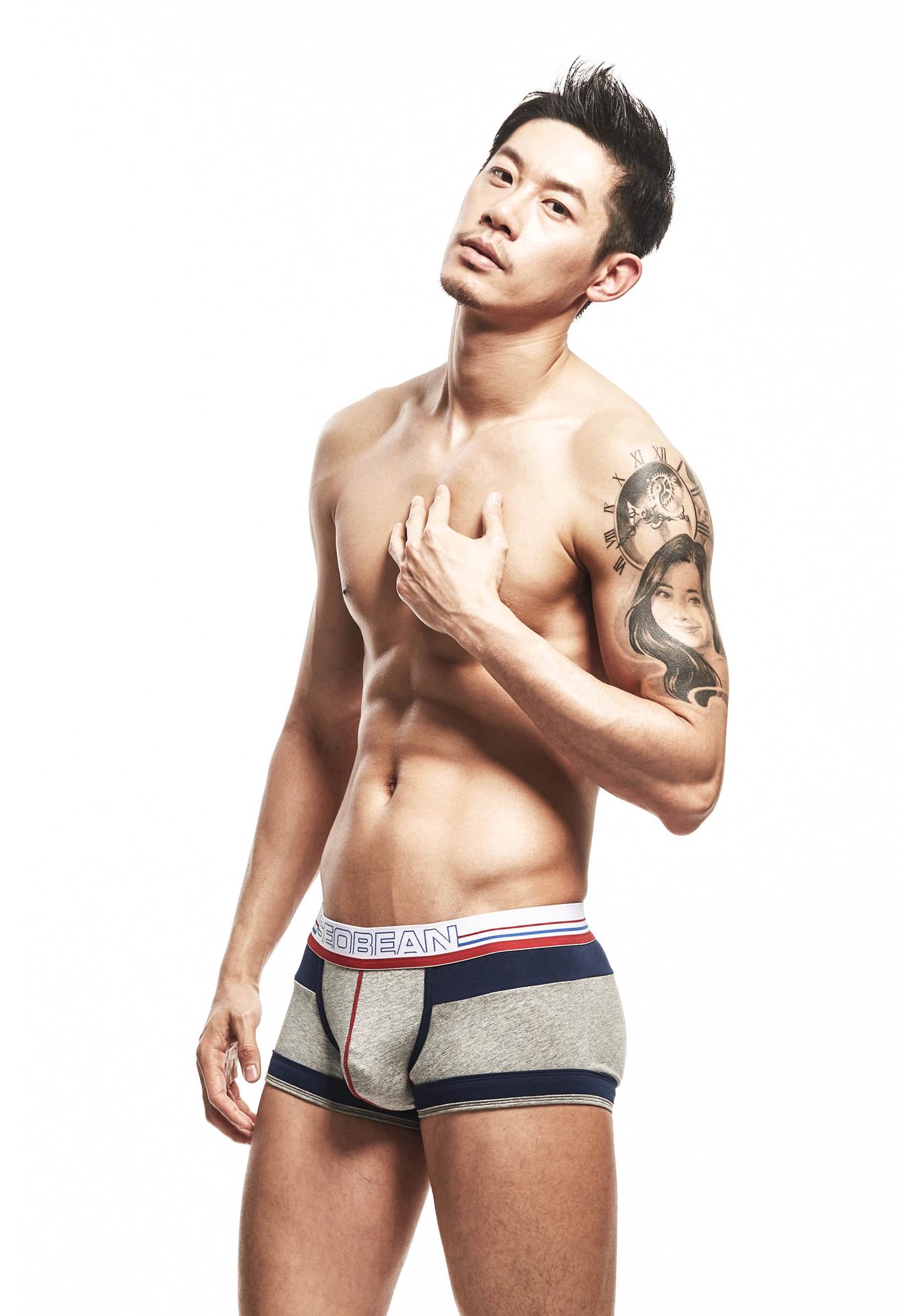 

Xibin Men s Youth Low-Rise Cotton Boxer Briefs - Sexy, Breathable, Fashionable Summer Underwear with U-Pouch Design. XXL серый