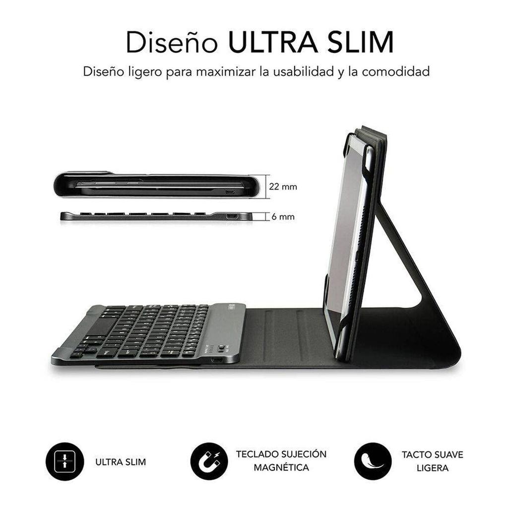 Case for Tablet and Keyboard Subblim SUB-KT2-BT0003 Red Spanish Qwerty