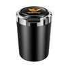 Dongfeng Car Ashtray: Stainless Steel, Flip-Top, Trendy Design