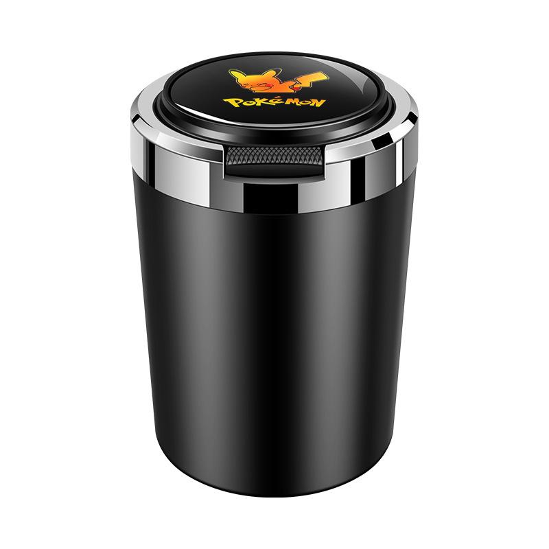Dongfeng Car Ashtray: Stainless Steel, Flip-Top, Trendy Design