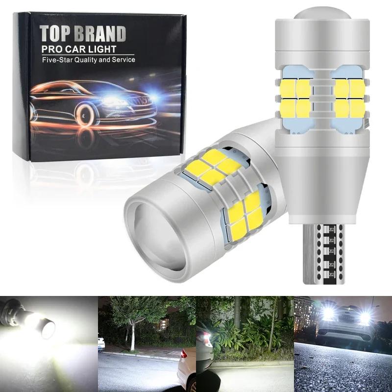2/4pcs Car Light Super Bright W16W T15 921 LED Bulb Canbus Car Light No Error For Rear Backup Reverse Lamp Tail Signal 12V White
