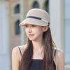 Equestrian Straw Hat Women'S Summer Sunscreen Sunshade Cap Simple Belt Decoration Breathable Versatile