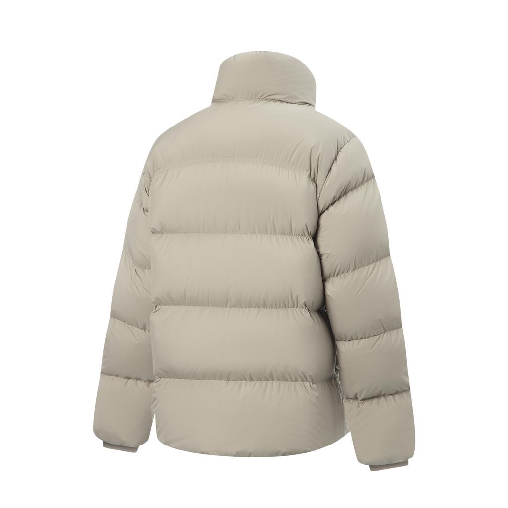 Li-Ning Fitness Series Stand Collar Zipper Solid Color Down Jacket Women Outerwear AYMV186-3