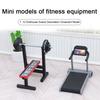Miniature Fitness Equipment Mini Treadmill Running Machine Bench Press Barbell Toy Tiny Gym