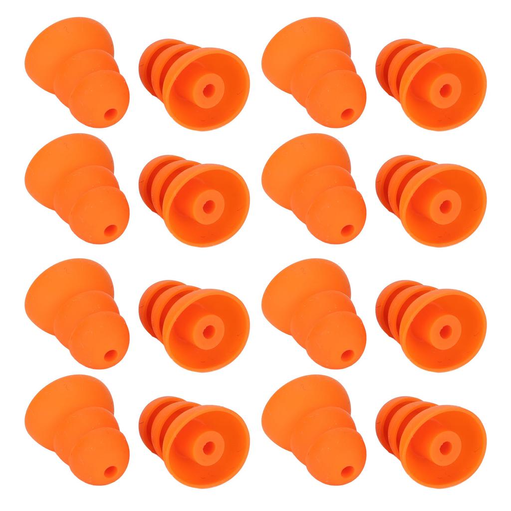 8 Pairs Ear Tips Replacement for for Se846 Se535 Se215 and Inner Hole 2.0‑3.5mm Earbud Orange