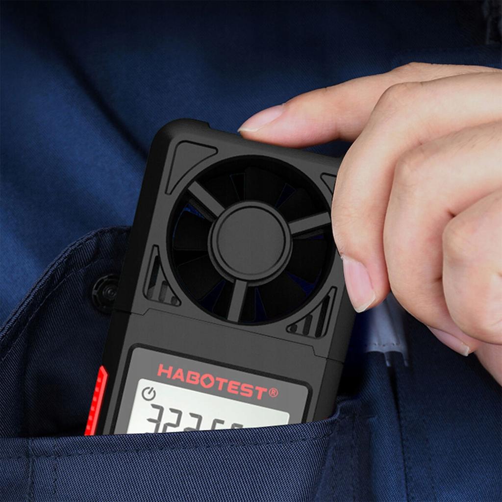 Anemômetro Medidor de Vento Velocidade de Volume E Medição de Temperatura