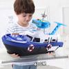 Kids Large Simulation Track Inertia Boat Diecasts Toy Vehicles Music Story Light Ship Model Toy Car Plane Parking Boys Game