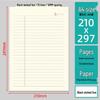 American Style Lined & Grid Paper Draft Pad with Sticky Notes for Homework & Exams