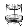 Abay Light Luxury Double-Layer Iron Fruit Basket