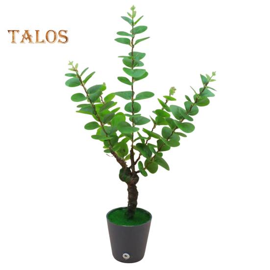 Künstlicher Bonsai-Baum mit Licht, USB-betrieben, Topfbaum für den Schreibtisch, realistisches Grün, künstliche Grünpflanze für die Dekoration im Büro und zu Hause