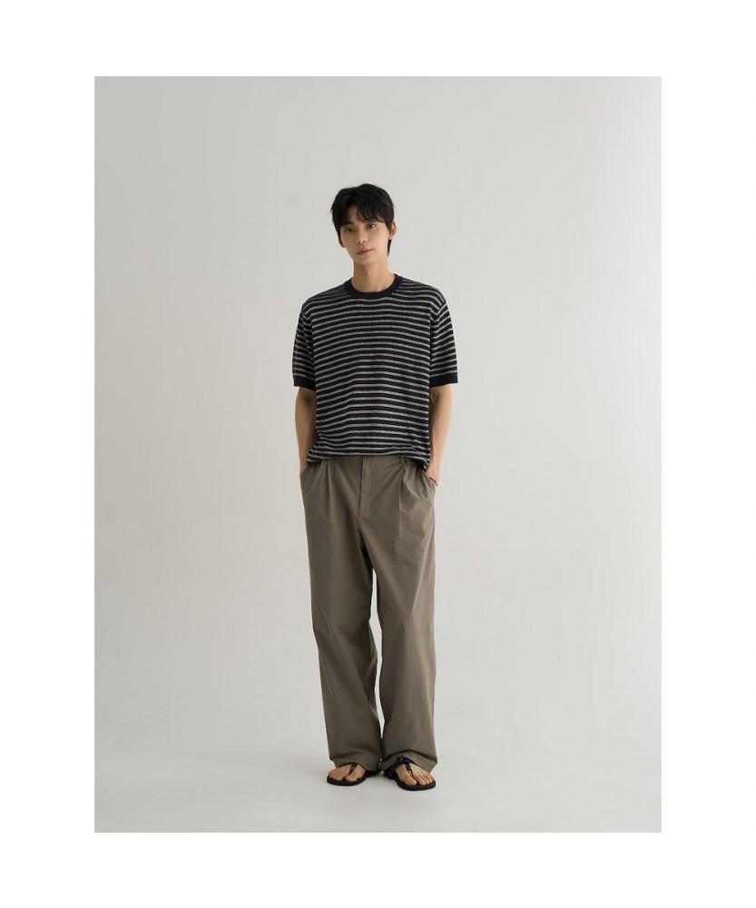 8SECONDS Natural Stripe Short Sleeve Knit Navy