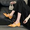 Fashion Elegant Pointed Toe Satin High Heels Women Sweet Butterfly-knot Brand Designer Shoes Fashion Comfortable Low Heel Dress Shoes