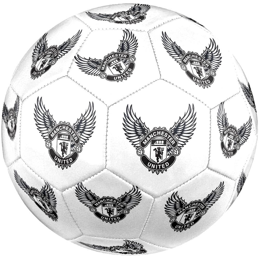 Manchester Crest Size 5 Football Machine-Stitched Indoor/Outdoor Training and Matches Perfect Commemorative Gift for Soccer Lovers