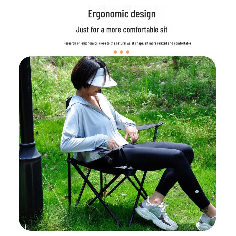 Ultralight Portable Folding Chair with Backrest for Camping, Fishing & Picnics