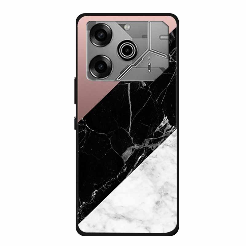 For Tecno Pova 6 Pro Case Marble TPU Silicone Soft Back Cover Phone Cases for Tecno Pova6Pro 5G LI9 Protector Mica Painted Coque