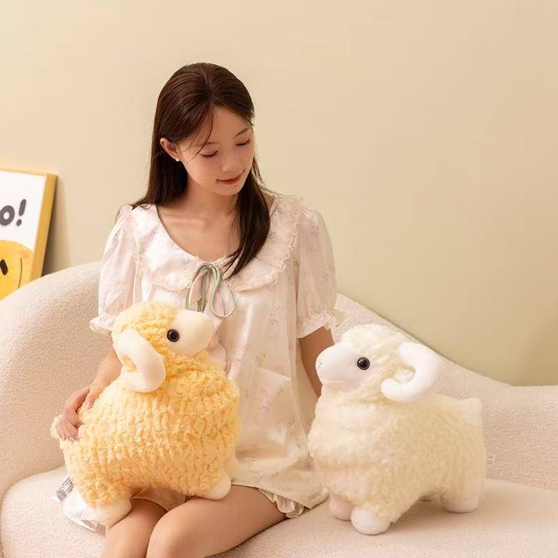 Latest Dudu Mianyang Goat Stuffed Plush Toy, Cartoon Anime Cute Pillow, Children's Birthday Gift, Fun Doll