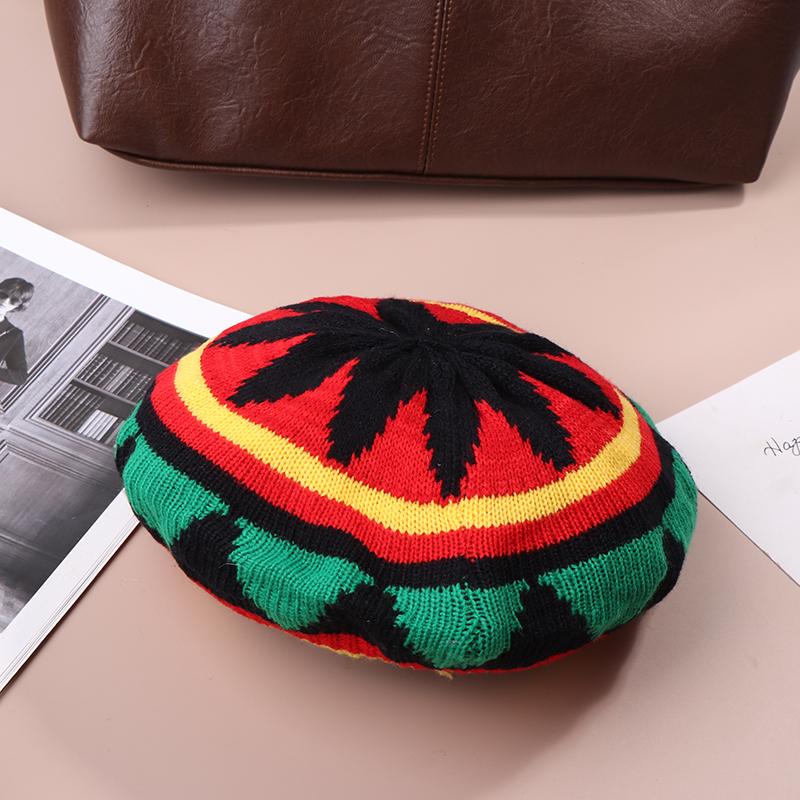 

Шляпа регги с дредами, удобная косичка, парик, этнический стиль, берет регги, шерстяная вязаная шапка для костюма