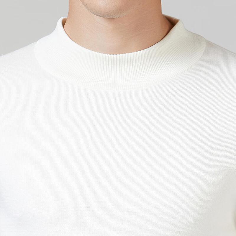 Antonio Men's Machine Washable Mock Neck Cotton Blend Sweater