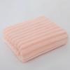 Candy strip fleece towel, enlarged thickened coconut milk strip, coral fleece bath towel, skin-friendly and water-absorbing quick-drying adult beach