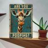 Are You Pooping Funny Giraffe Vintage Iron Metal Tin Sign X Inch Bathroom Bar Home Wall Decor