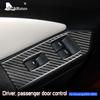 Car Door Window Lift Switch Button Panel Accessories Interior for Ford Mustang GT 2005 2006 2007 2008 2009 Real Carbon