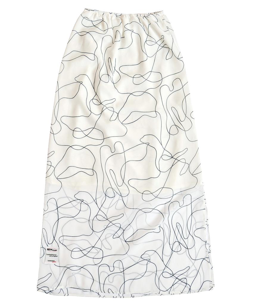 KATHARSIS Chiffon Long Skirt Wt_Free