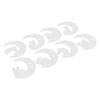 8Pcs Silicone Moon Mold Mirror DIY Epoxy Resin Casting Crystal Glue Fawn Cat Rabbit Dolphin