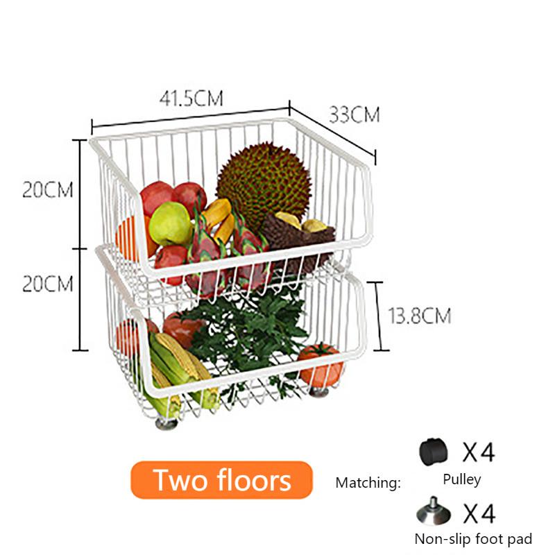 Buy Kitchen Multi-layer Vegetable and Fruit Storage Rack Floor ...