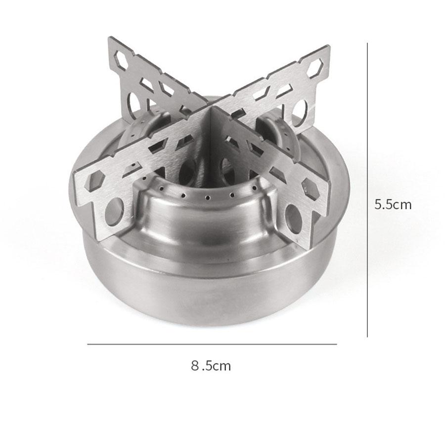 Alcohol Stove With Windscreen Ultralight Camping Alcohol Burner Portable Alcohol Stove Aluminum Backpacking Alcohol Stove Outdoo