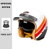 Jet Helmet Men Women Open Face Motorcycle Helmets DOT Approved Capacete De Moto ABS Material Moto Equipments ECE Certified