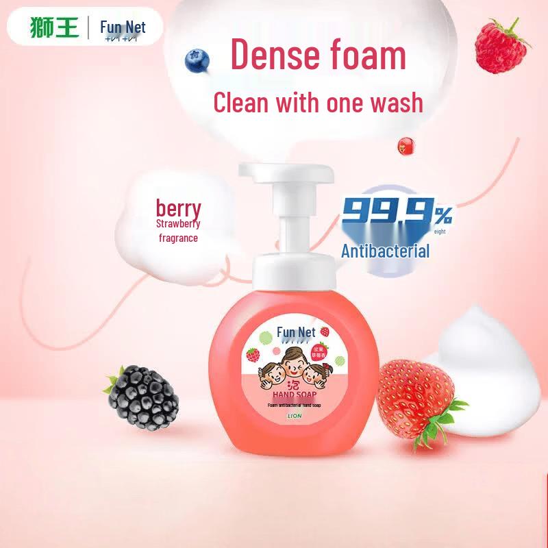 Lion FunCleanse Berry Strawberry Foam Hand Soap