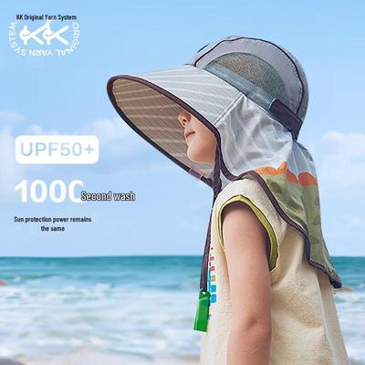 Kocotreekk Kids' UV Protection Wide Brim Sun Hat with Neck Flap