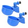 2Pcs Automatic Chicken Water Cup Anti Rust Simple Installation Use Blue Chicken Water Feeder for