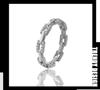 Dibo S925 Sterling Silver European & American Style Chain Ring for Women