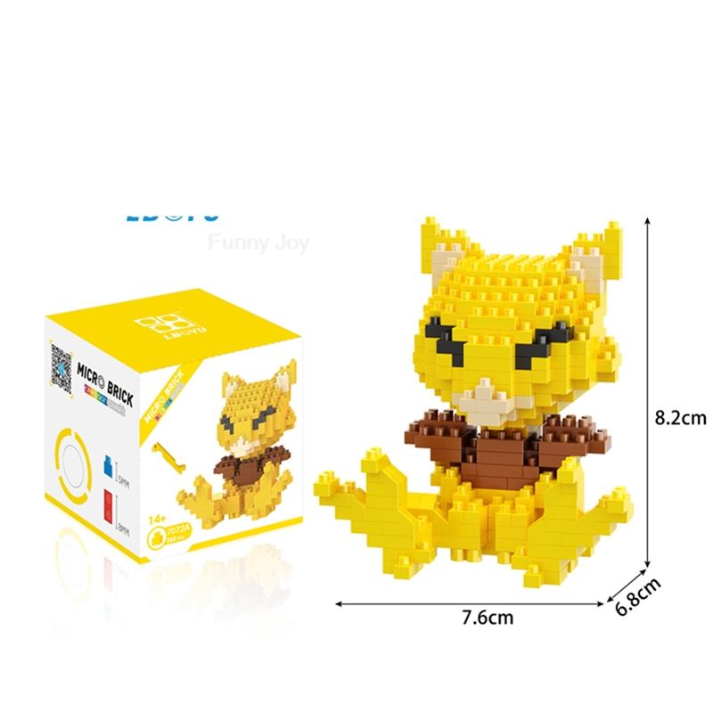 61 Style Funny Building Blocks Assembly Anime Picachu Charizard Doll Blastoise Bulbasaur Gengar Bricks Toy for Kid