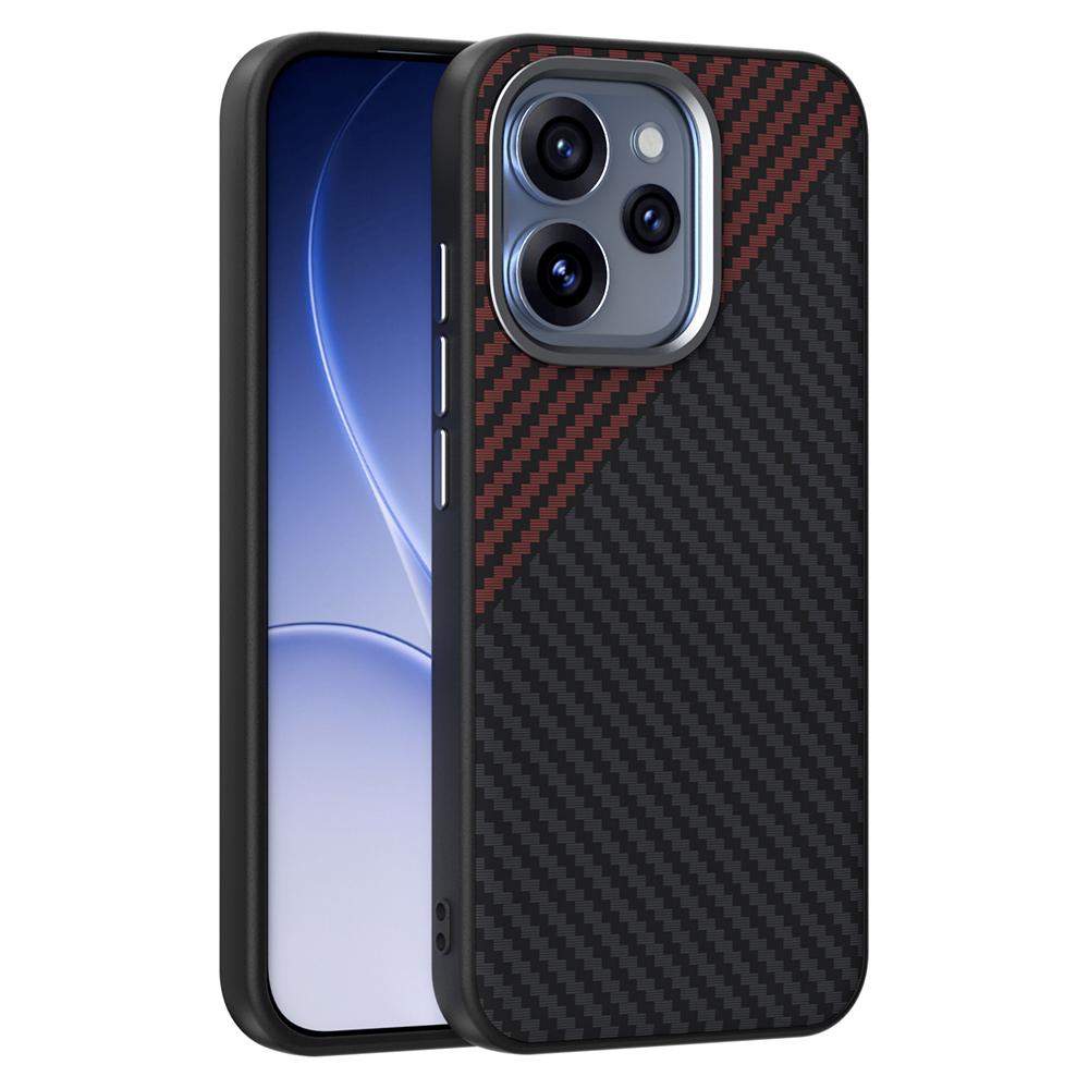ABEEL для Oppo Reno15 Pro 5G (Глобальный)/Reno15 5G (Китай) Магнитный чехол Задняя крышка телефона с текстурой карбона
